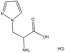 2-AMINO-3-(1H-PYRAZOL-1-YL)PROPANOIC ACID HYDROCHLORIDE Struktur