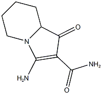 3-AMINO-1-OXO-1,5,6,7,8,8A-HEXAHYDROINDOLIZINE-2-CARBOXAMIDE Struktur