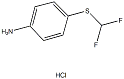 4-[(DIFLUOROMETHYL)THIO]ANILINE HYDROCHLORIDE Struktur