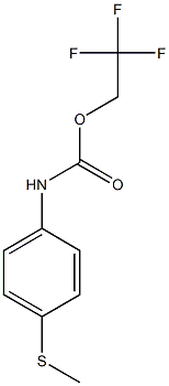 2,2,2-trifluoroethyl 4-(methylthio)phenylcarbamate Struktur