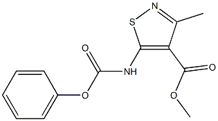 methyl 3-methyl-5-[(phenoxycarbonyl)amino]isothiazole-4-carboxylate Struktur