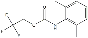 2,2,2-trifluoroethyl 2,6-dimethylphenylcarbamate Struktur