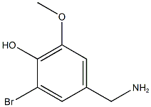 4-(aminomethyl)-2-bromo-6-methoxyphenol Struktur