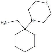 [1-(thiomorpholin-4-yl)cyclohexyl]methanamine Struktur