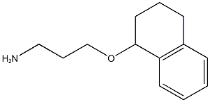 1-(3-aminopropoxy)-1,2,3,4-tetrahydronaphthalene Struktur