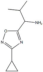 1-(3-cyclopropyl-1,2,4-oxadiazol-5-yl)-2-methylpropan-1-amine Struktur