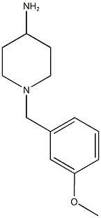 1-[(3-methoxyphenyl)methyl]piperidin-4-amine Struktur