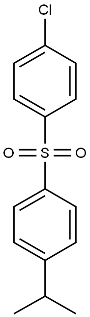 1-[(4-chlorobenzene)sulfonyl]-4-(propan-2-yl)benzene Struktur