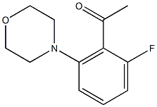 1-[2-fluoro-6-(morpholin-4-yl)phenyl]ethan-1-one Struktur