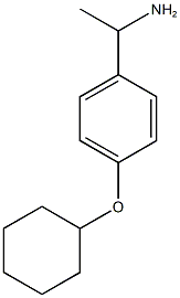 1-[4-(cyclohexyloxy)phenyl]ethan-1-amine Struktur