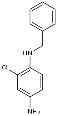 1-N-benzyl-2-chlorobenzene-1,4-diamine Struktur