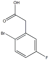 2-(2-bromo-5-fluorophenyl)acetic acid Struktur