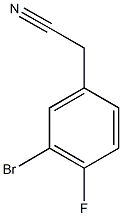 2-(3-bromo-4-fluorophenyl)acetonitrile Struktur