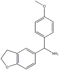 2,3-dihydro-1-benzofuran-5-yl(4-methoxyphenyl)methanamine Struktur