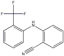 2-{[2-(trifluoromethyl)phenyl]amino}benzonitrile Struktur