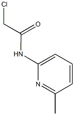 2-chloro-N-(6-methylpyridin-2-yl)acetamide Struktur