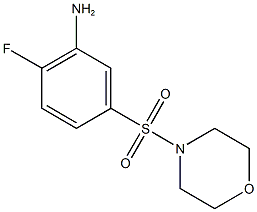 2-fluoro-5-(morpholine-4-sulfonyl)aniline Struktur