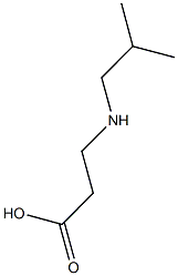 3-[(2-methylpropyl)amino]propanoic acid Struktur