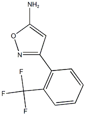 3-[2-(trifluoromethyl)phenyl]-1,2-oxazol-5-amine Struktur