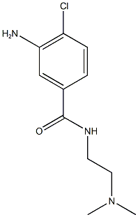 3-amino-4-chloro-N-[2-(dimethylamino)ethyl]benzamide Struktur