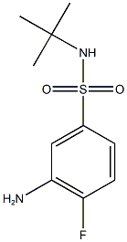 3-amino-N-tert-butyl-4-fluorobenzene-1-sulfonamide Struktur