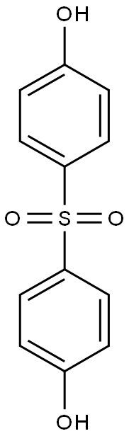 4-[(4-hydroxybenzene)sulfonyl]phenol Struktur