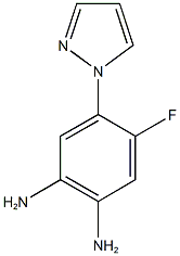 4-fluoro-5-(1H-pyrazol-1-yl)benzene-1,2-diamine Struktur