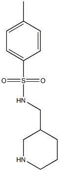 4-methyl-N-(piperidin-3-ylmethyl)benzene-1-sulfonamide Struktur