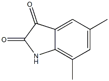 5,7-dimethyl-2,3-dihydro-1H-indole-2,3-dione Struktur