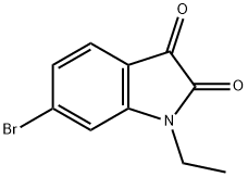 6-bromo-1-ethyl-2,3-dihydro-1H-indole-2,3-dione Struktur