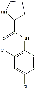 N-(2,4-dichlorophenyl)pyrrolidine-2-carboxamide Struktur