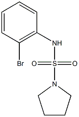 N-(2-bromophenyl)pyrrolidine-1-sulfonamide Struktur