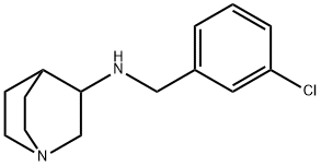 N-[(3-chlorophenyl)methyl]-1-azabicyclo[2.2.2]octan-3-amine Struktur