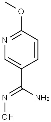 N'-hydroxy-6-methoxypyridine-3-carboximidamide Struktur