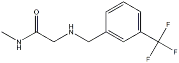 N-methyl-2-({[3-(trifluoromethyl)phenyl]methyl}amino)acetamide Struktur