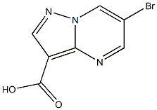 6-bromopyrazolo[1,5-a]pyrimidine-3-carboxylic acid Struktur