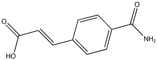 3-[4-(AMINOCARBONYL)PHENYL]ACRYLIC ACID Struktur