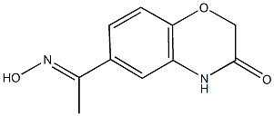 6-[N-HYDROXYETHANIMIDOYL]-2H-1,4-BENZOXAZIN-3(4H)-ONE Struktur