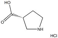 (3R)-PYRROLIDINE-3-CARBOXYLIC ACID HYDROCHLORIDE Struktur