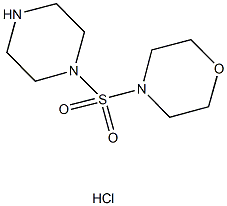 4-(PIPERAZIN-1-YLSULFONYL)MORPHOLINE HYDROCHLORIDE Struktur