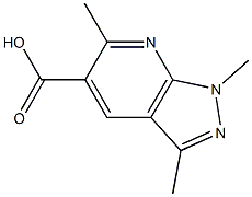 1,3,6-TRIMETHYL-1H-PYRAZOLO[3,4-B]PYRIDINE-5-CARBOXYLIC ACID Struktur