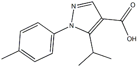 5-isopropyl-1-(4-methylphenyl)-1H-pyrazole-4-carboxylic acid Struktur