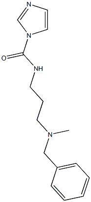 N-{3-[benzyl(methyl)amino]propyl}-1H-imidazole-1-carboxamide Struktur