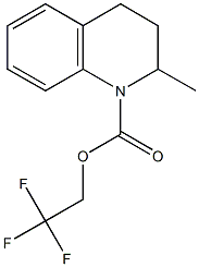 2,2,2-trifluoroethyl 2-methyl-3,4-dihydroquinoline-1(2H)-carboxylate Struktur