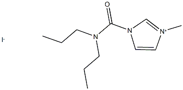 1-[(dipropylamino)carbonyl]-3-methyl-1H-imidazol-3-ium iodide Struktur