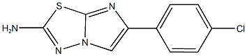 6-(4-chlorophenyl)imidazo[2,1-b][1,3,4]thiadiazol-2-amine Struktur