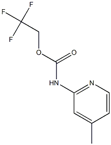 2,2,2-trifluoroethyl 4-methylpyridin-2-ylcarbamate Struktur