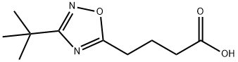 4-(3-tert-butyl-1,2,4-oxadiazol-5-yl)butanoic acid Struktur