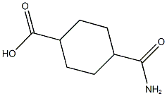 4-(aminocarbonyl)cyclohexanecarboxylic acid Struktur