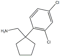 [1-(2,4-dichlorophenyl)cyclopentyl]methanamine Struktur